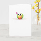 蝶と芽のグリーティングカード カード (黄色い花)