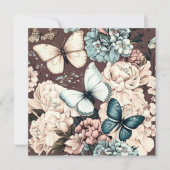 蝶と茶色の花 (正面)