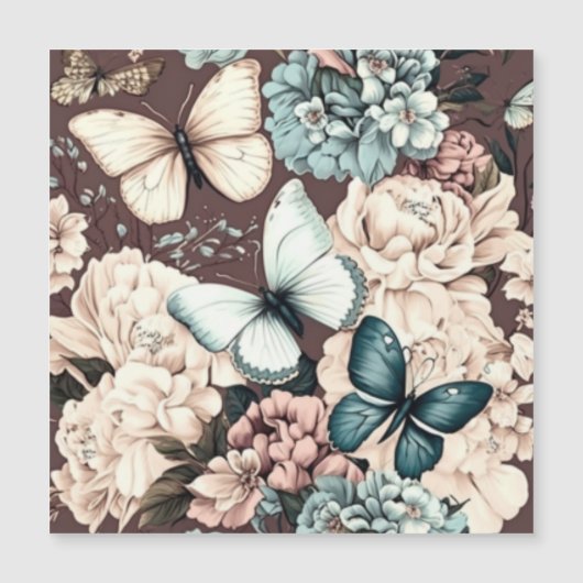 蝶と茶色の花 (正面)