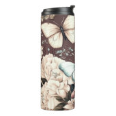 蝶と茶色の花 タンブラー (回転左)