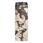 蝶と茶色の花 タンブラー (裏面)