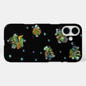 蝶と葉雨滴の星と真珠 Case-Mate iPhoneケース (裏面 (横))