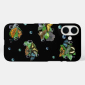 蝶と葉雨滴の星と真珠 Case-Mate iPhoneケース (裏面 (横))