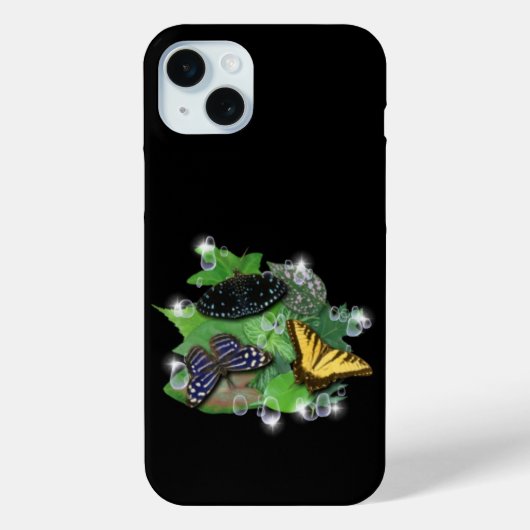 蝶と葉雨滴の星 Case-Mate iPhoneケース (裏面)
