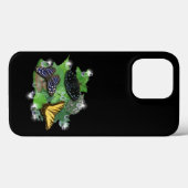 蝶と葉雨滴の星 Case-Mate iPhoneケース (裏面 (横))