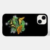 蝶と葉雨滴の星 Case-Mate iPhoneケース (裏面 (横))