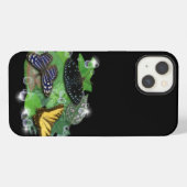 蝶と葉雨滴の星 iPhoneケース (裏面横)