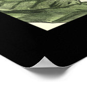 蝶と葉黒枠つき蝶 ポスター (角)