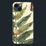 蝶と葉黒枠つき蝶 iPhone 13ケース<br><div class="desc">蝶は空気を介して飛び回り、このボタニカル葉なシーンでMegan Meagherによって着陸する。黒い枠にアクションが含まれている。この平和絵画な壁に今日置け!</div>