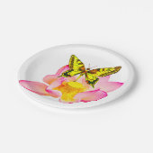 蝶と蓮 ペーパープレート (アングル)
