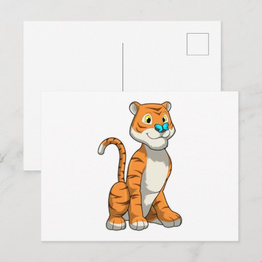 蝶と虎 ポストカード (正面/裏面)