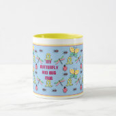 蝶と虫のマグ マグカップ (中央)