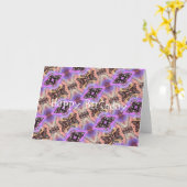 蝶と蛾 カード (黄色い花)