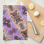 蝶と蛾 キッチンタオル (四つ折り)