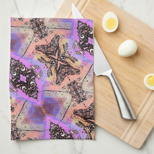 蝶と蛾 キッチンタオル (四つ折り)