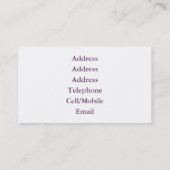 蝶と蛾 名刺 (裏面)