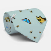 蝶と蜂のパターンのネクタイ ネクタイ (ロール)