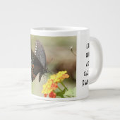 蝶と詩；詩篇118:24 ジャンボコーヒーマグカップ (正面右)