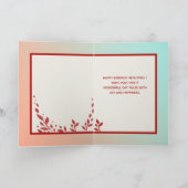 蝶と誕生日フレンドカード カード (内部)