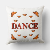 蝶と踊るデザイン クッション (裏面)