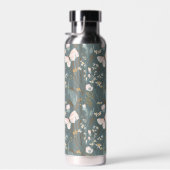 蝶と野の花がセージに ウォーターボトル (右面)