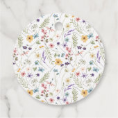 蝶と野の花のガーデン ブライズシャワー フェイバータグ (裏面)