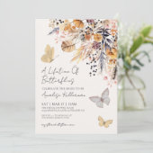 蝶と野の花のブライダルシャワー 招待状 (スタンド正面)