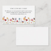 蝶と野花の囲カスタムいカード エンクロージャーカード (正面/裏面)