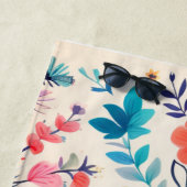 蝶と野草園 ビーチタオル (インサイチュ)