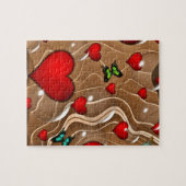 蝶と金ゴールド ジグソーパズル (横)