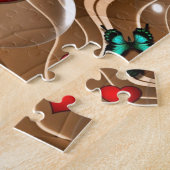 蝶と金ゴールド ジグソーパズル (側面)