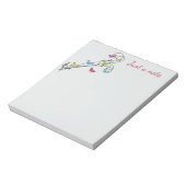 蝶と音楽 ノートパッド (回転)