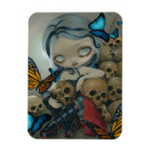「蝶と骨」磁石 マグネット (縦)