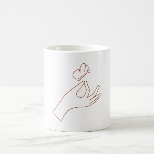 蝶と魔法の手 コーヒーマグ コーヒーマグカップ (中央)