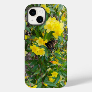 蝶と黄色の花電話ケース Case-Mate iPhone 14ケース