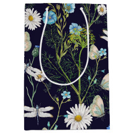 蝶と龍が舞う庭 ミディアムペーパーバッグ