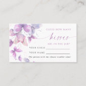 蝶どのように多くのキスシャワーゲームカード プレイスカード (正面)