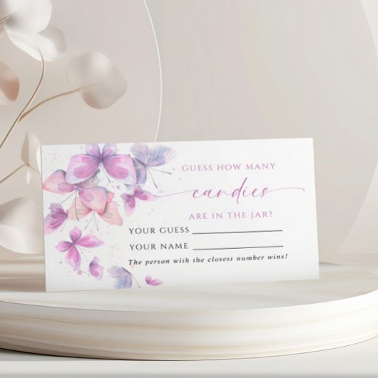 蝶どのように多くのキャンディシャワーのゲームカード プレイスカード