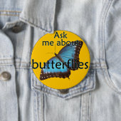 蝶について私に尋ねて下さい 缶バッジ (インサイチュ)