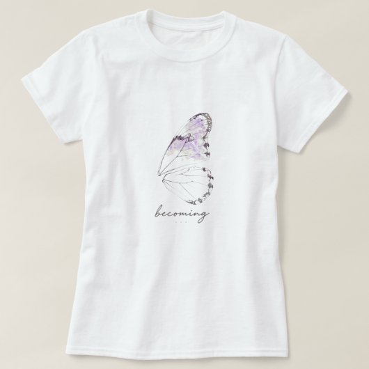 蝶になる羽 Tシャツ (デザイン正面)