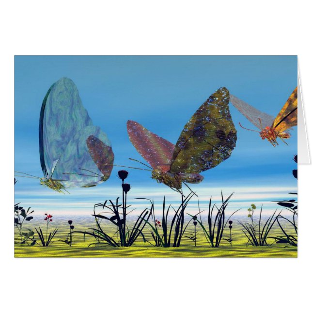 蝶によってはカードが飛びます (正面横)