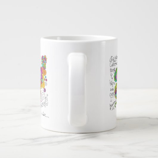 蝶によっては4月McCallumまでにマグが飛びます ジャンボコーヒーマグカップ (裏面)