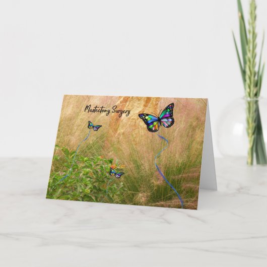 蝶による乳房切除術カラフル術 カード (正面)