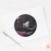 蝶に乗って! ラウンドシール (封筒)