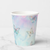 蝶に出会う夢を夢見る 紙コップ (正面)