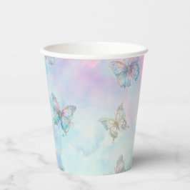 蝶に出会う夢を夢見る 紙コップ