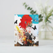 蝶のある人 ポストカード (スタンド正面)