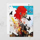 蝶のある人 ポストカード (正面/裏面)