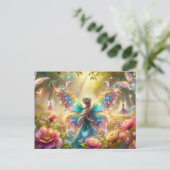 蝶のある妖精 ポストカード (スタンド正面)