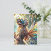 蝶のある妖精 ポストカード (スタンド正面)